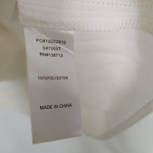 Doe & Rae Lattice Back Tank Top Women's Size Small NWT White.Armpit to armpit 1 - Picture 5 of 9